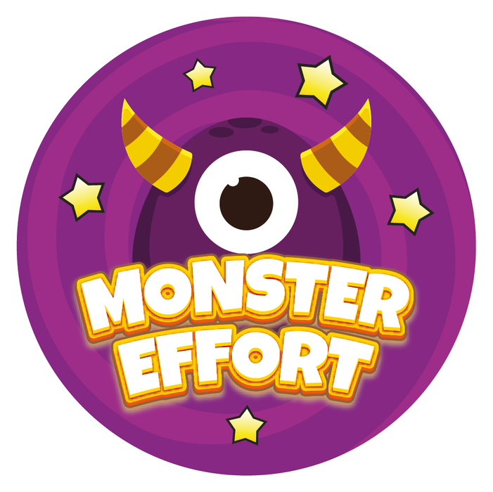 Cute Monster Well Done Reward Stickers