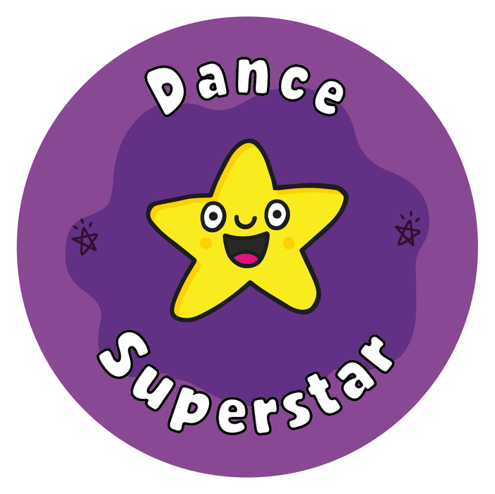 Dance Superstar Reward Stickers
