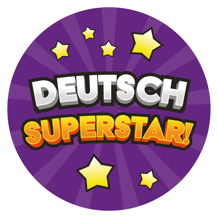 Deutsch Superstar German Reward Stickers