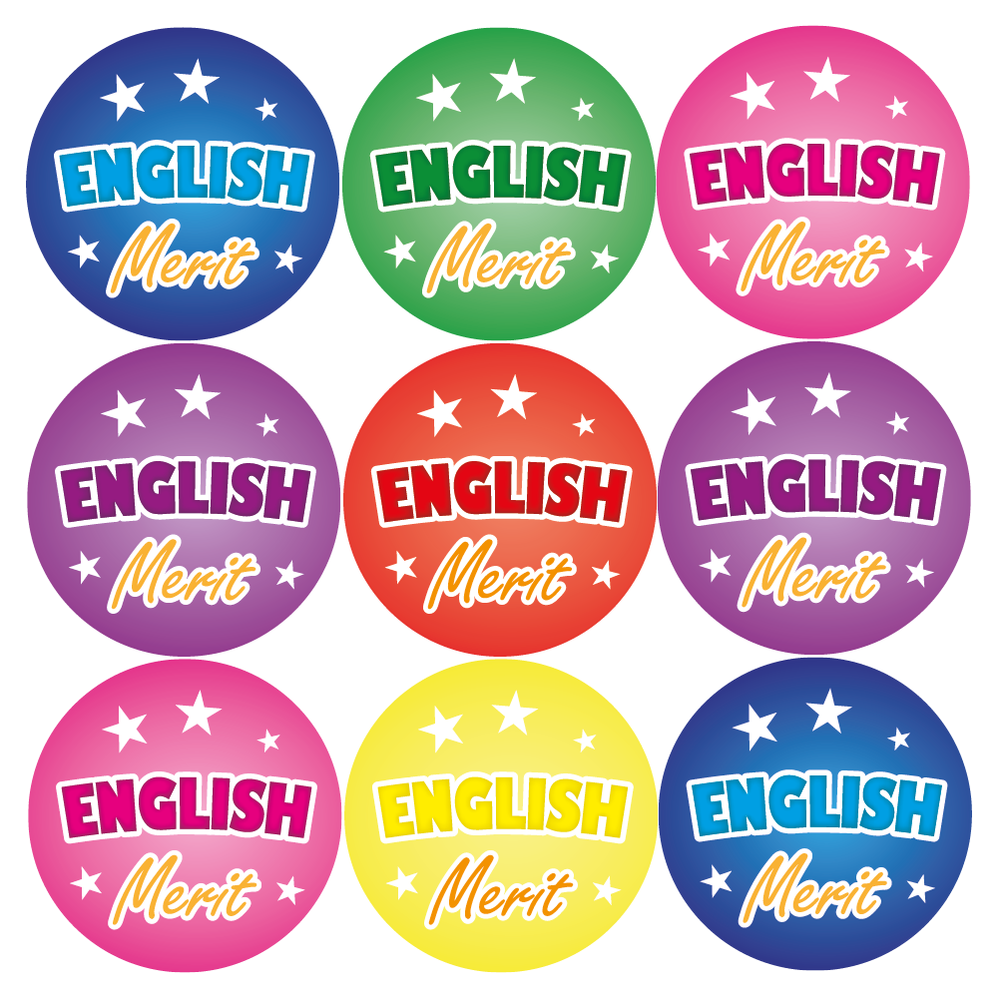 English Reward Stickers — MyClassroom