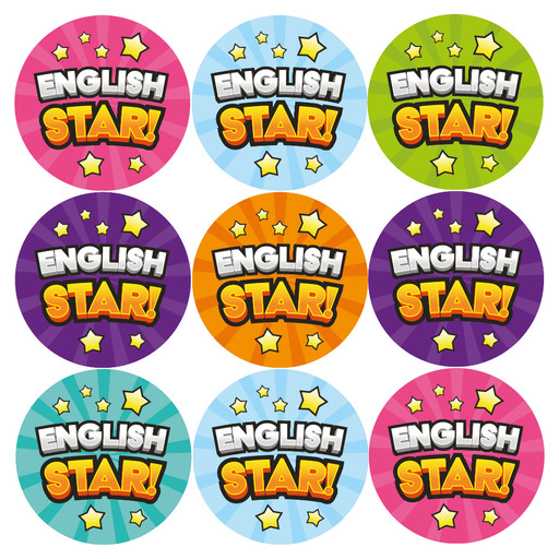 English Reward Stickers — MyClassroom