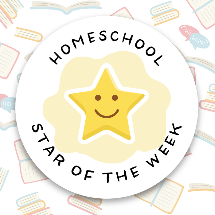 Homeschool Star of the Week Reward Stickers