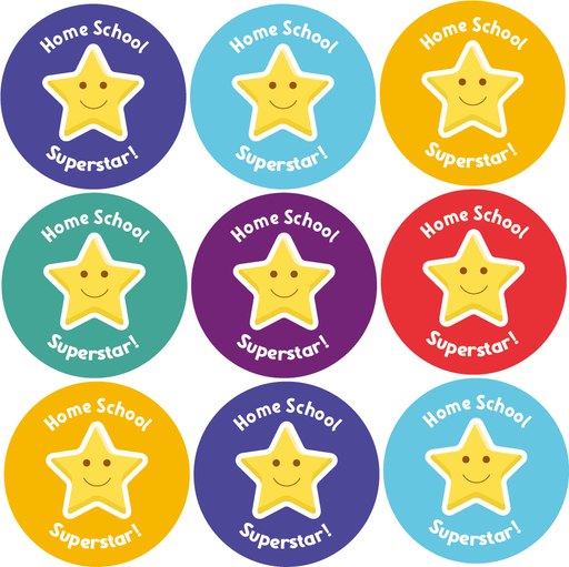 Home School Superstar Reward Stickers