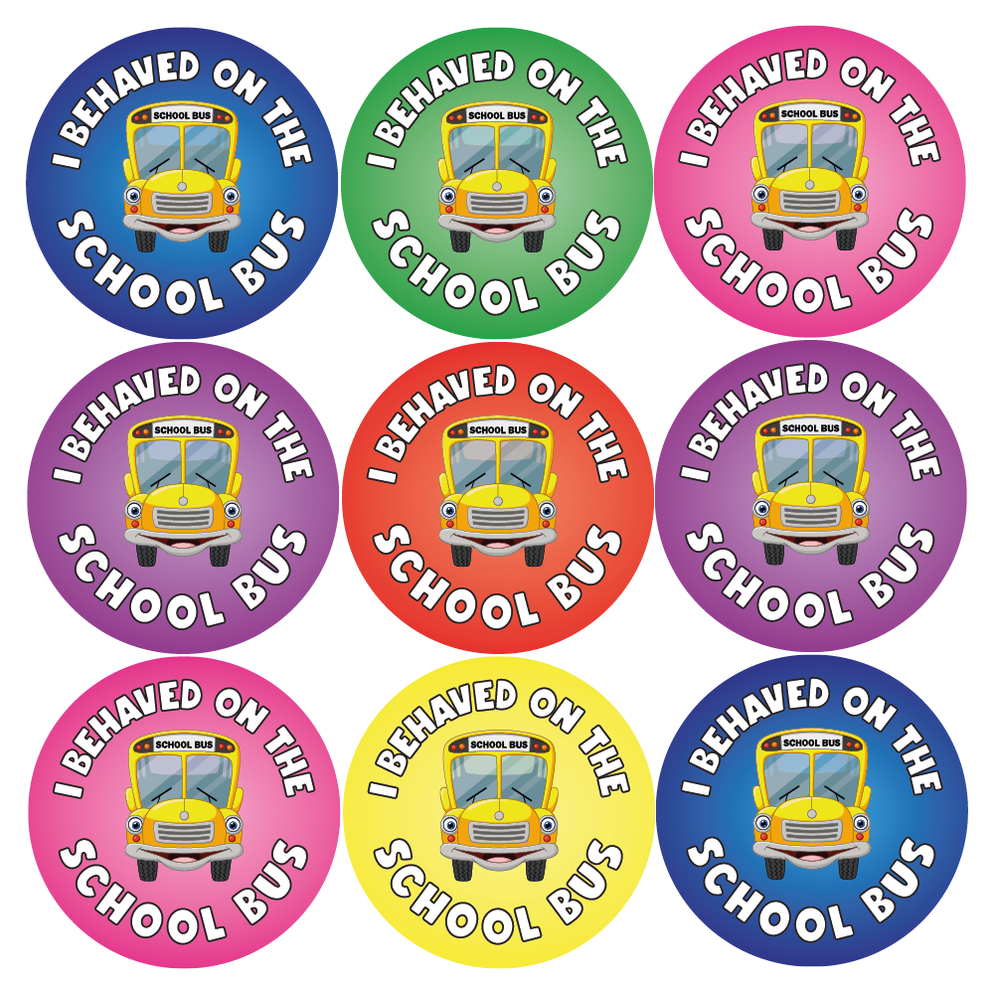 I Behaved on the School Bus Reward Stickers — MyClassroom