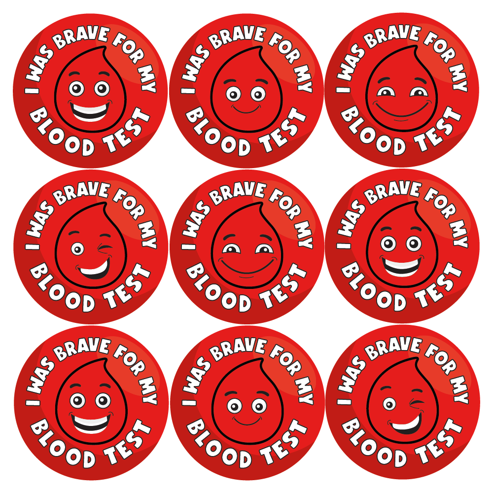 Bp Test Sticker 48 I Was Brave For My Blood Test Reward Stickers — MyClassroom