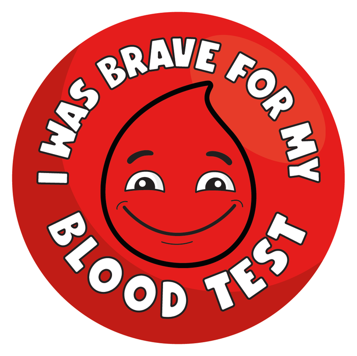 I Was Brave For My Blood Test Reward Stickers