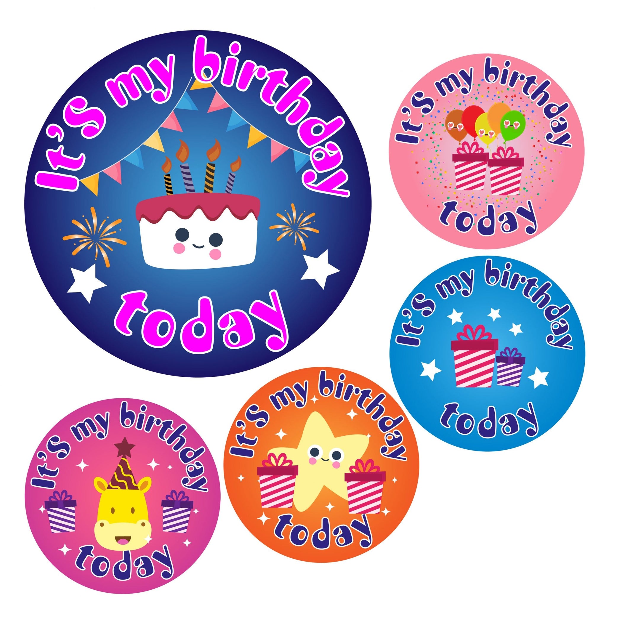 It's My Birthday Today Stickers — MyClassroom