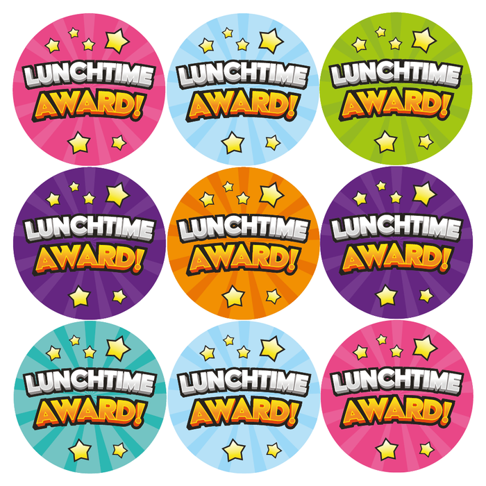 Lunchtime Award Reward Stickers