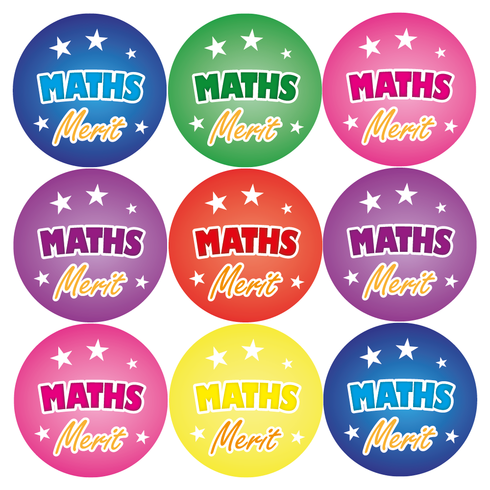 Maths Merit Reward Stickers — MyClassroom