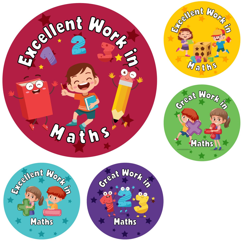 Sticker Great Work Math Maths Reward Stickers β MyClassroom