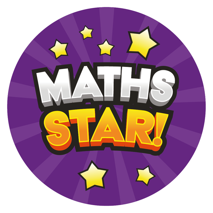Maths Star Reward Stickers
