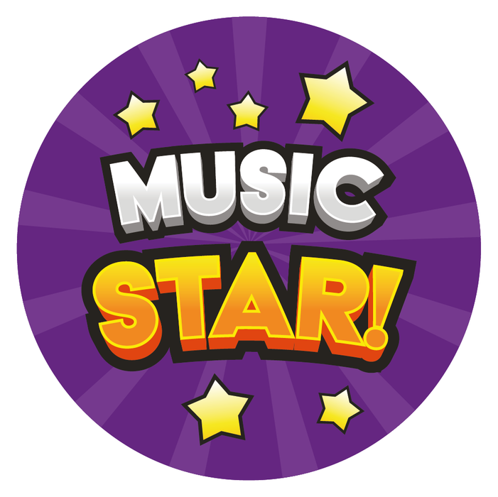 Music Star Reward Stickers — MyClassroom
