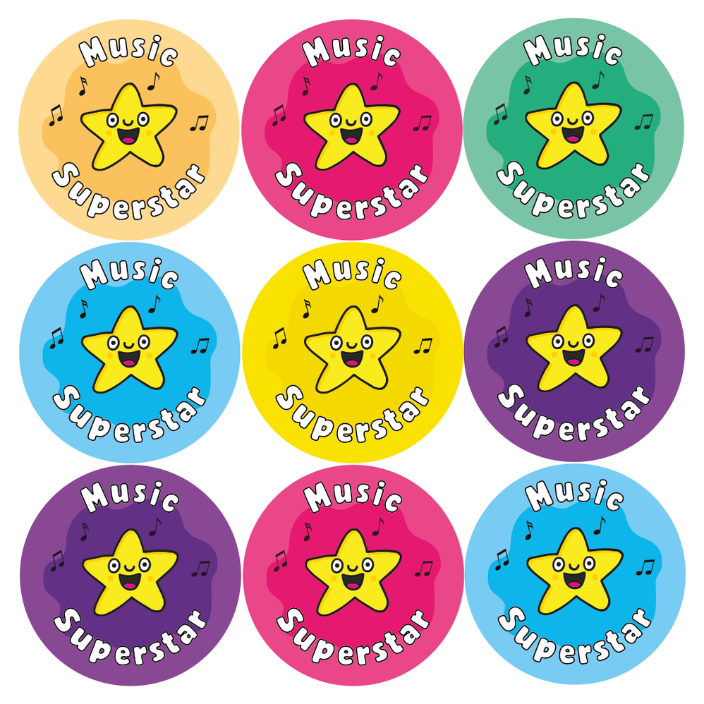 Music Reward Stickers For Teachers & Children — MyClassroom