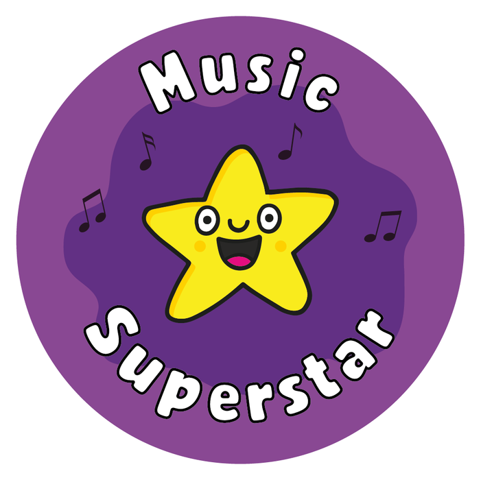 Music Superstar Reward Stickers