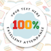 Personalised 100% Attendance Reward Stickers