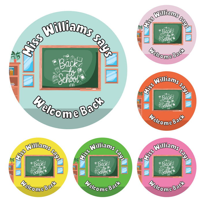 Personalised Back to School Stickers