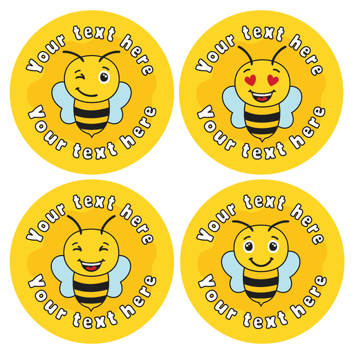Personalised Bee Reward Stickers