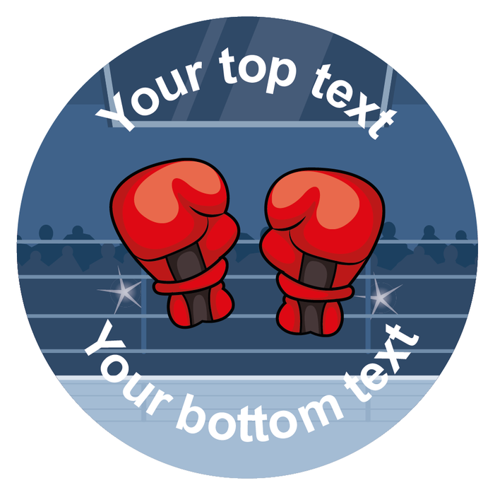 Personalised Boxing Ring Reward Stickers