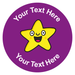 Personalised Cute Smiling Star Reward Stickers — MyClassroom