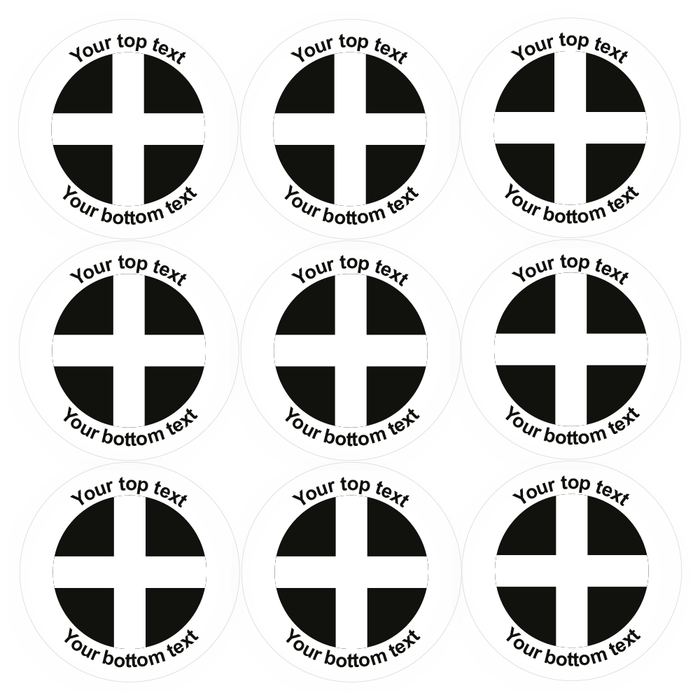 Personalised Flag Of Cornwall Reward Stickers