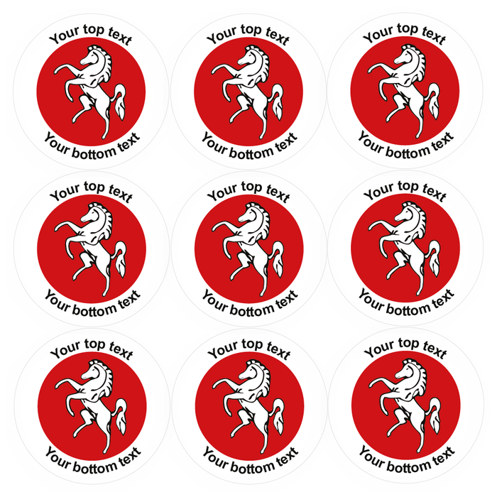 Personalised Flag Of Kent Reward Stickers