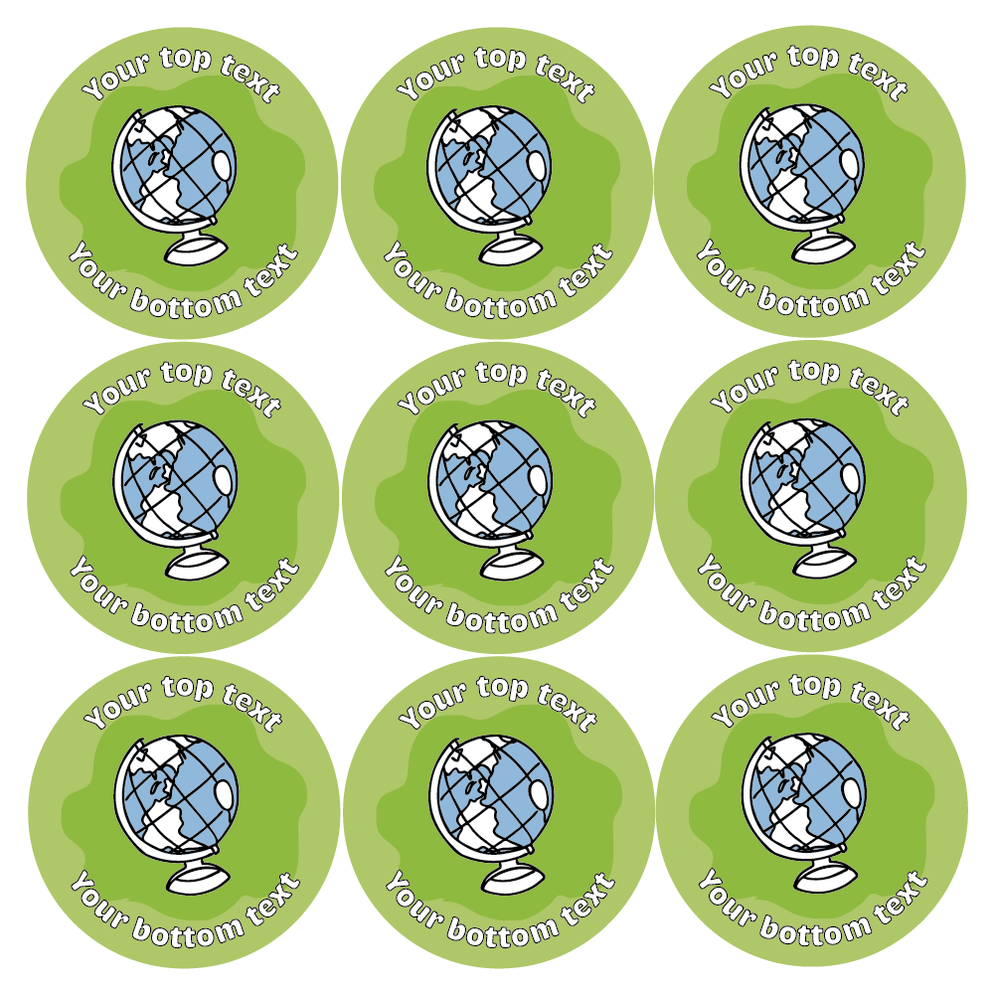 Personalised Geography Reward Stickers — MyClassroom