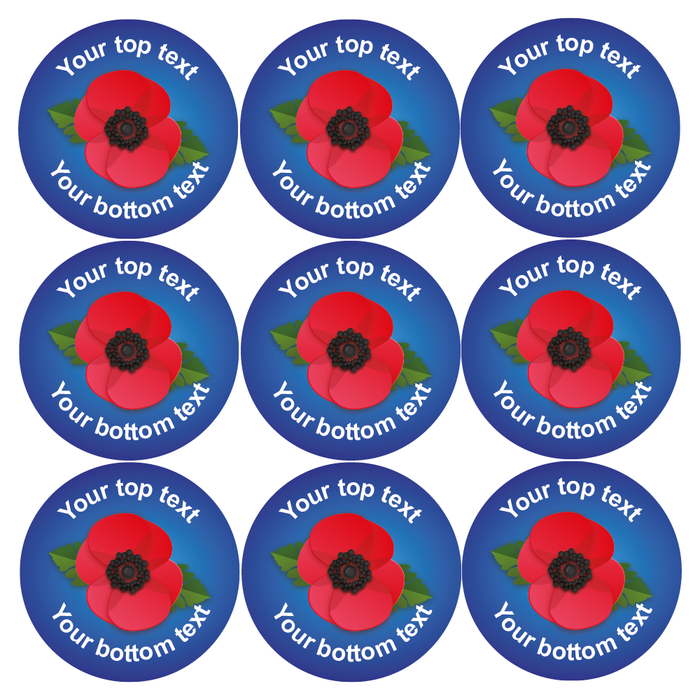 Personalised Poppy Reward Stickers