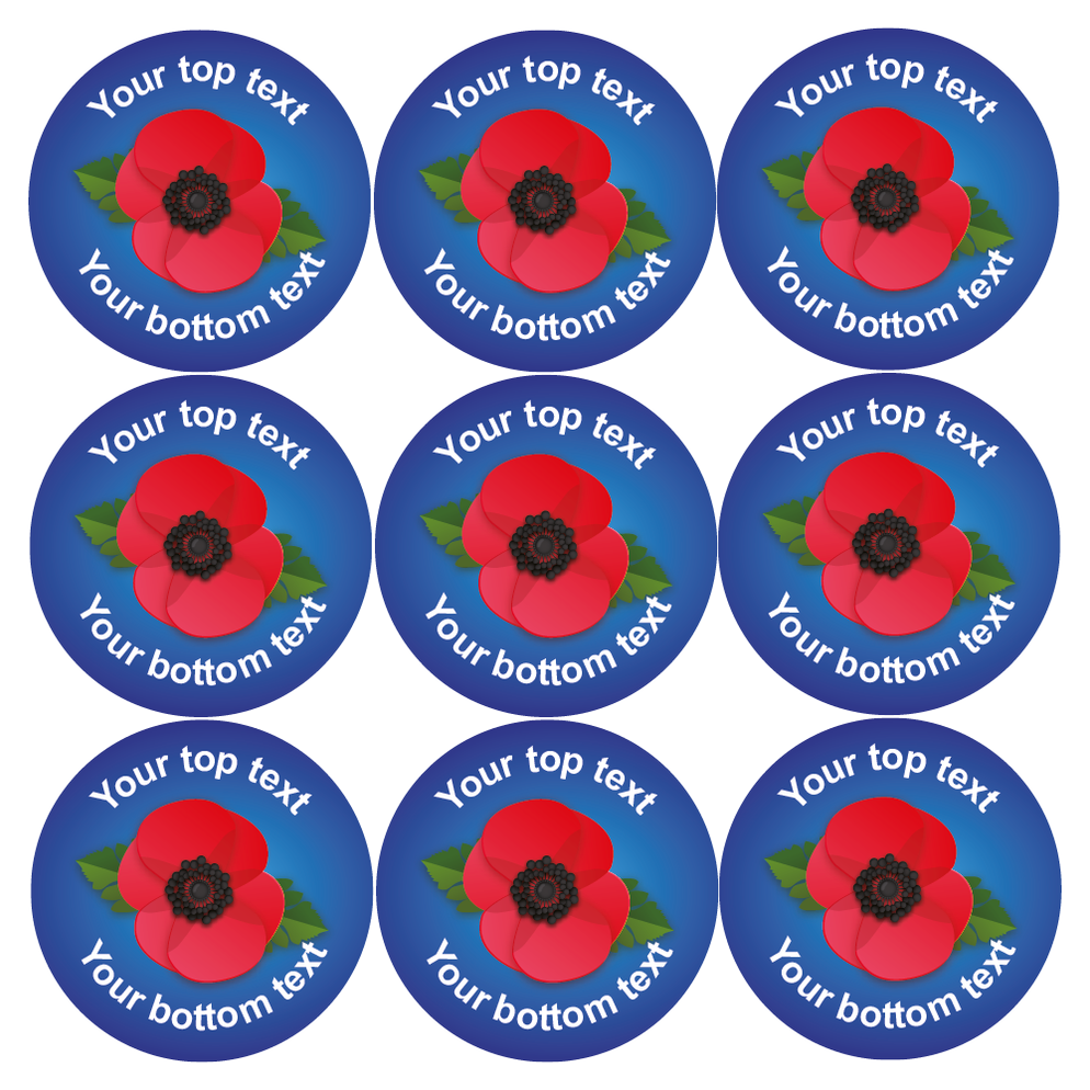 Personalised Poppy Reward Stickers — MyClassroom