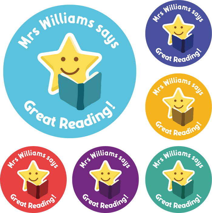 Personalised Reading Reward Stickers