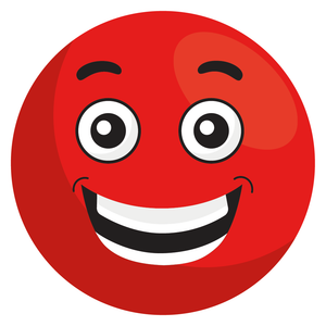 144 Red Clown Nose Praise Words - 30mm - Glossy Reward Stickers F 1027288