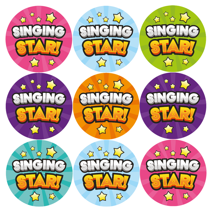 Singing Star Reward Stickers — MyClassroom