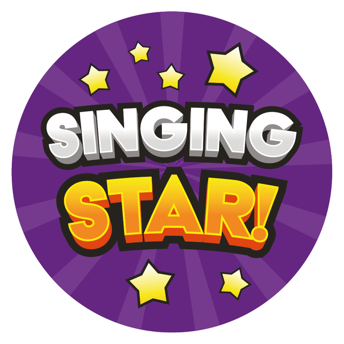 Singing Star Reward Stickers — MyClassroom