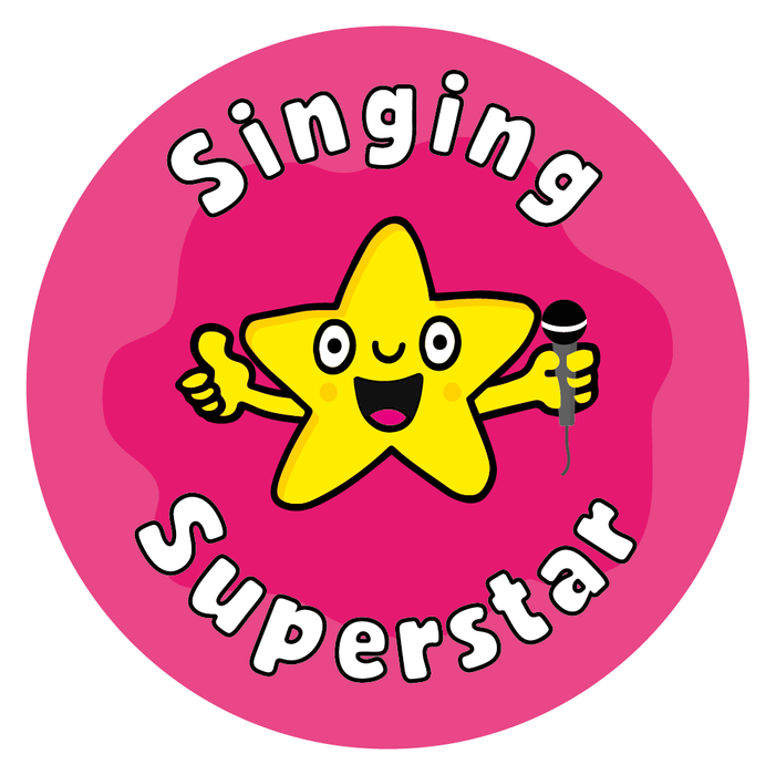 Singing Superstar Reward Stickers