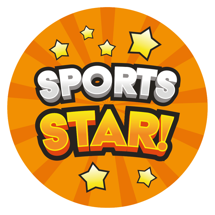Sports Star Reward Stickers