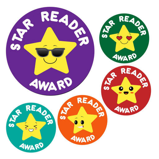 Star reader school reward stickers