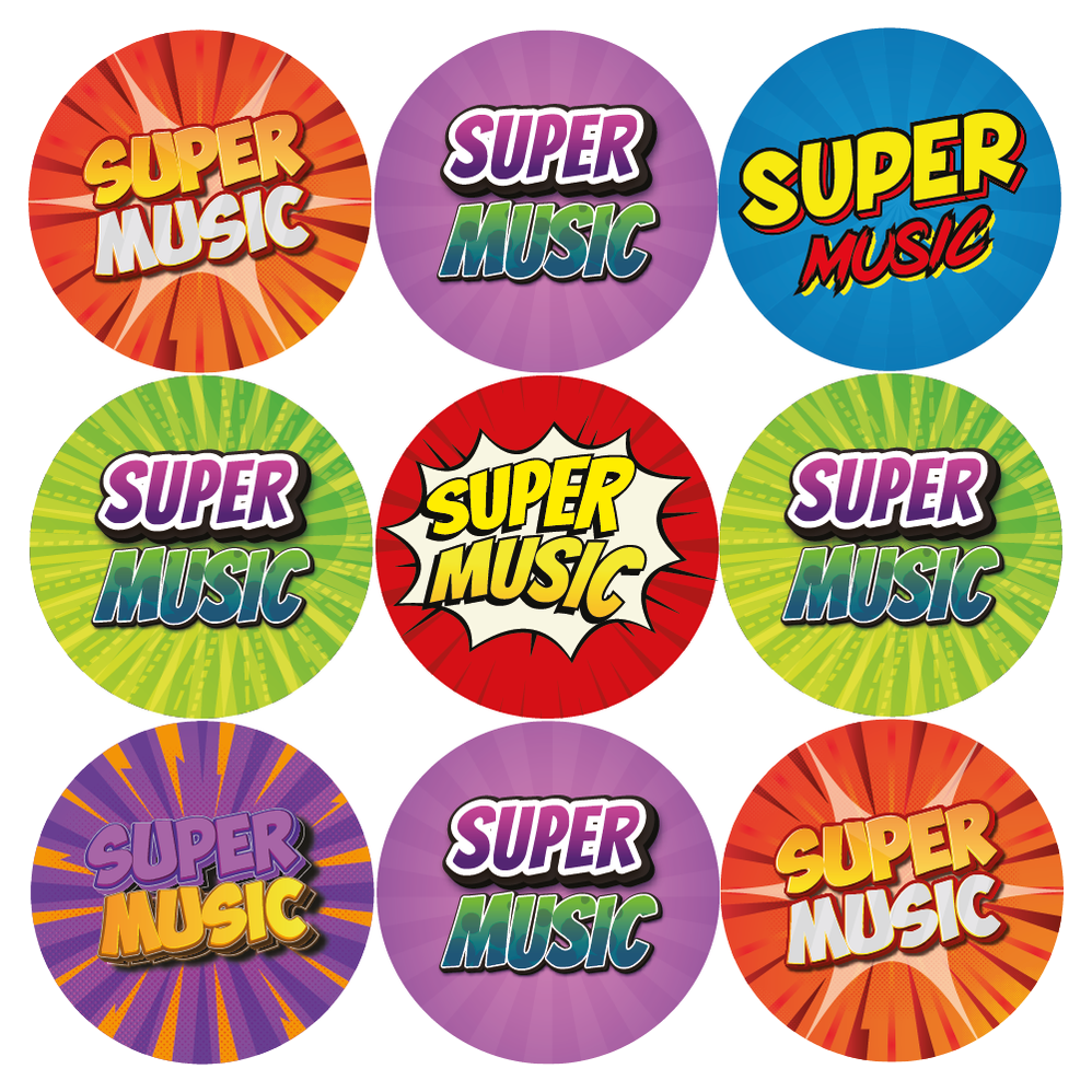 Music Reward Stickers For Teachers & Children — MyClassroom