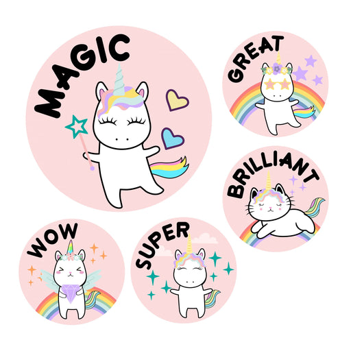 Unicorn school reward stickers