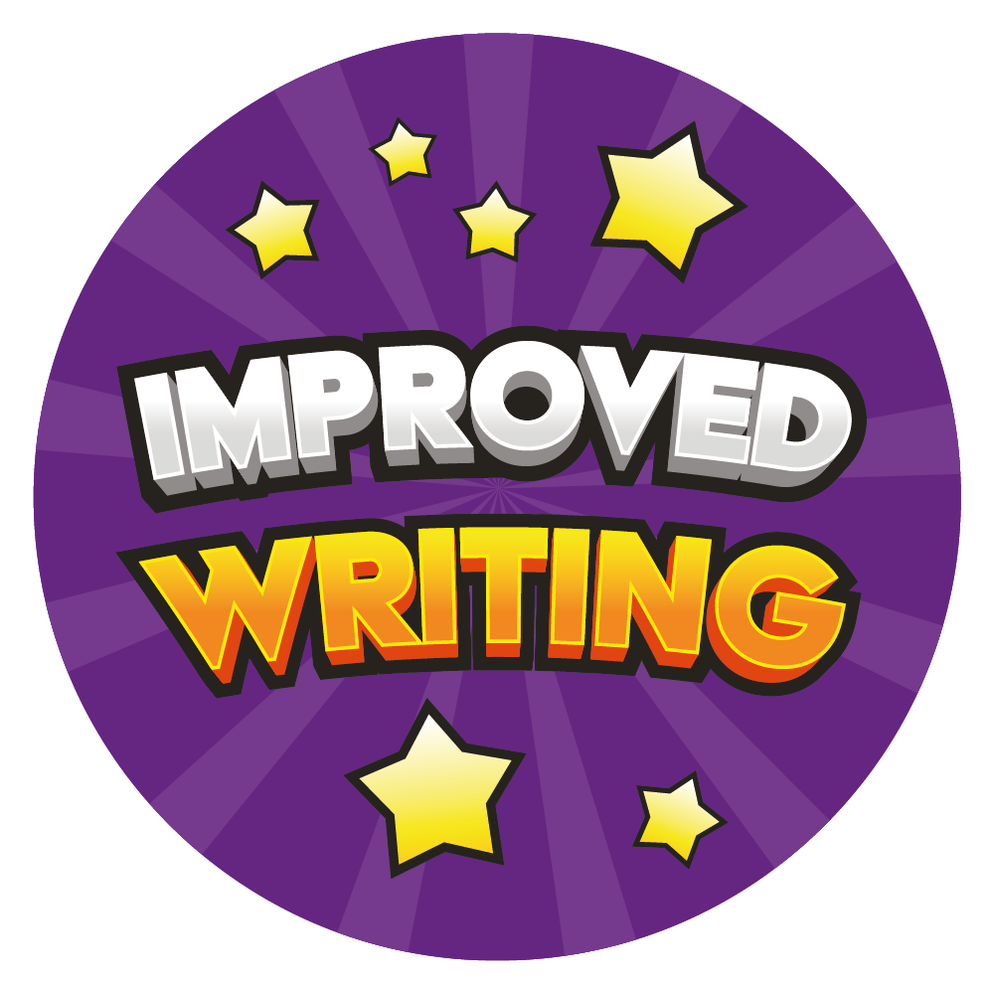 Writing Rewards Writing Star Praise Words Reward Stickers — MyClassroom